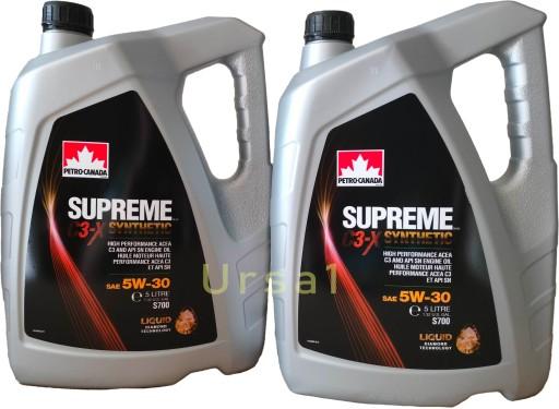 Petro-Canada SUPREME C3-X СИНТЕТИЧЕСКОЕ 5W30 10л