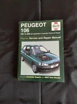 Сервісна книга Peugeot 106_ англійською мовою