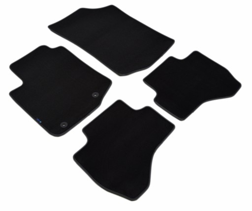 Пежо 108 2014 года выпуска. Коврики велюровые черные - Platinum.