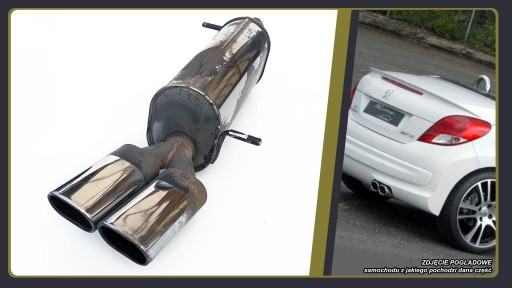 Peugeot 207cc 207 cabrio глушник декоративні наконечники Irmscher тюнінг спорт