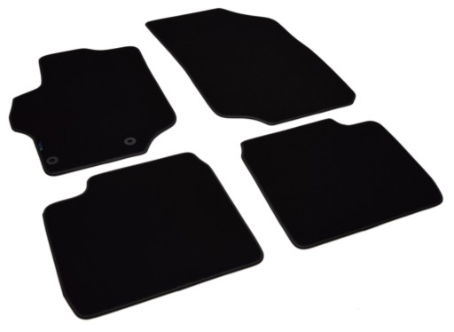 Пежо 301 2013-2019 гг. Коврики велюровые черные - Platinum.