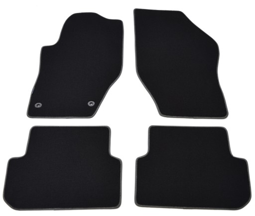 Пежо 308cc 2009-2014 гг. Коврики велюровые черные - Platinum.