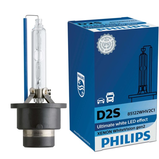 85122WHV2C1 - Philips D2S White Vision gen2 ксеноновая нить +120%