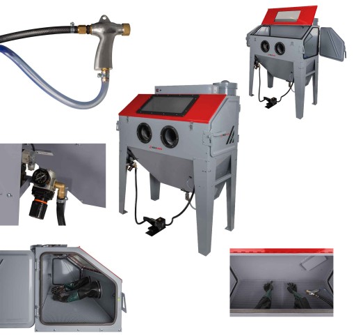 Кабіна піскоструминна, піскоструминна кабіна, 420 л, бокове відкриття, 60 кг