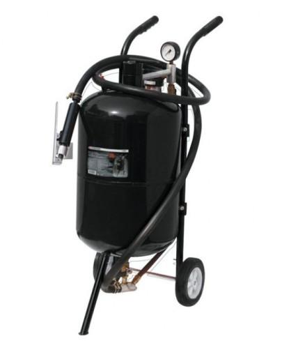 Мобільна сифонна піскоструминна машина, бак 38 л, 170-710 л/хв, 4-8,5 атм, пневматична