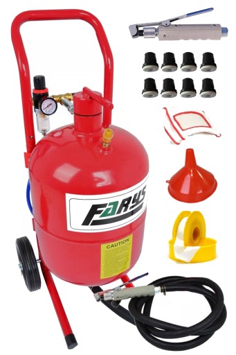 Сифонний піскоструминний апарат 19 л + насадки farys