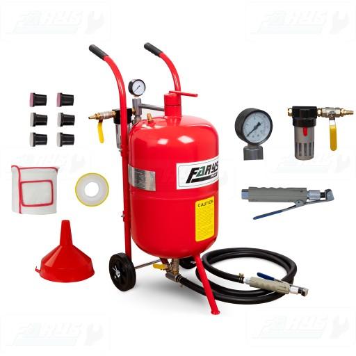 Сифон піскоструминний мобільний піскоструминний апарат 38л клапани 1/2