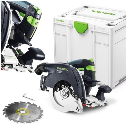 Акумуляторна циркулярна пила Festool 160 мм 18 В HKC 55 EB-Basic