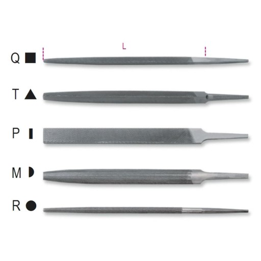 Напильник треугольный полугладкий без ручки 250 мм, 1718А10/Т Бета