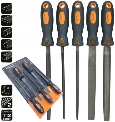 200mm металлические напильники набор 5PCS NEO