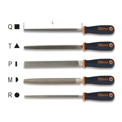 Напильники полукруглые, полугладкие с ручкой 250 мм, 1719BMA10/M Beta