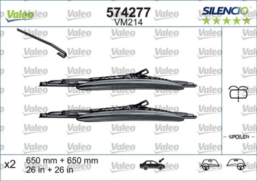 VAL574277 - Щетка стеклоочистителя VALEO 574277