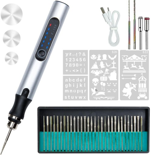 Ручка з гравіюванням Багатофункціональна електрична ручка для гравіювання 30 шт.