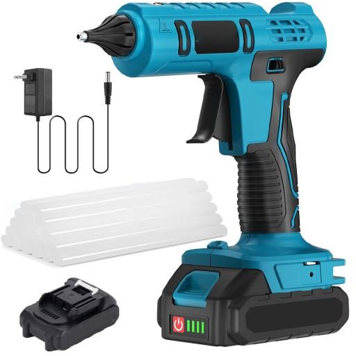 Бездротовий пістолет для гарячого клею 100 Вт з 12 клейовими паличками