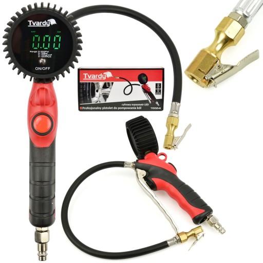 Пистолет для подкачки шин ЦИФРОВОЙ манометр 18 бар