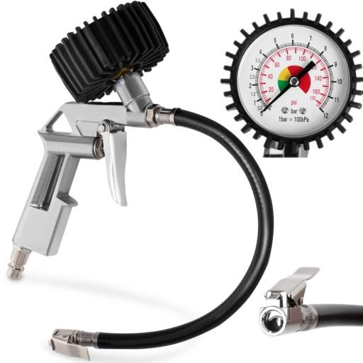 Пистолет для подкачки шин с манометром 4-6 бар.