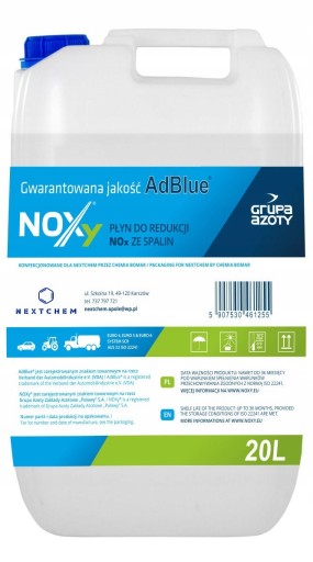 Жидкость AdBlue Noxy 20L ad Blue Noxy Euro 5 Euro 6