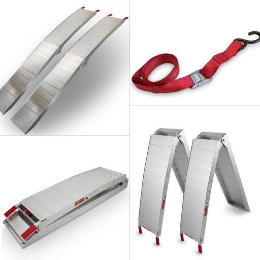 Рампы Рампы Рельсовые складные рампы 2x 340 кг 205