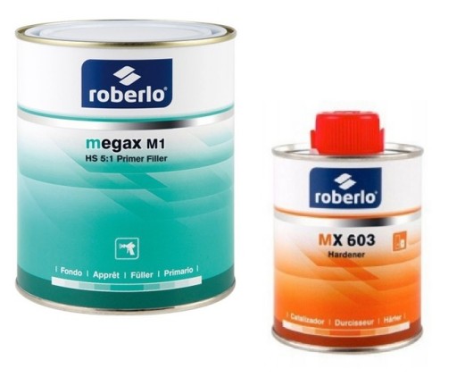 Грунтовка Roberlo Megax M1 світло-сіра 4l + 0,8 utw