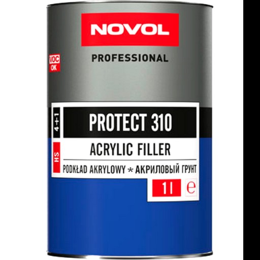 Акриловий праймер NOVOL Protect 310 чорний 1л комплект