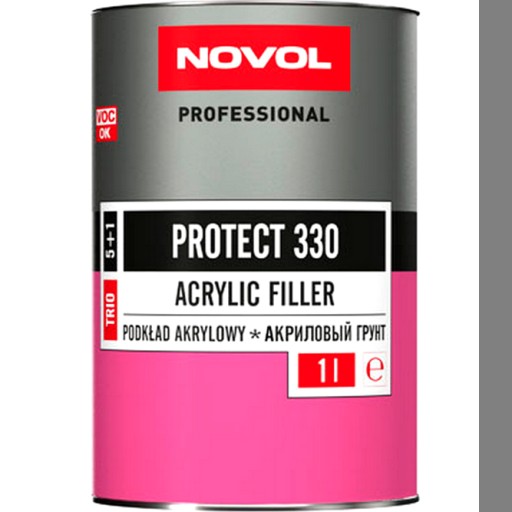 Акрилова грунтовка NOVOL Protect 330 сірий 1л комплект