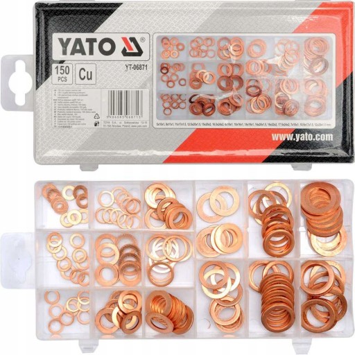 Шайби мідні набір 150 шт