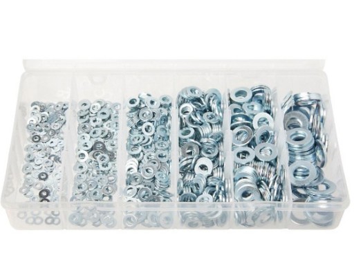 Набор шайб из 900 деталей, принадлежности для ремонта.