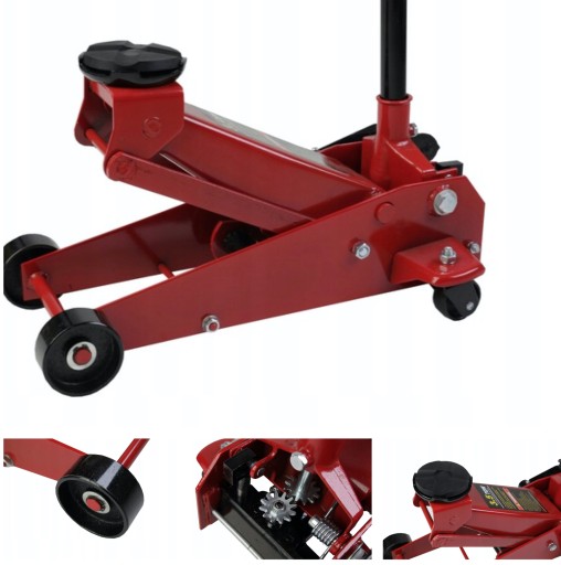 Домкрат 3.5Т Авто жаба + Резина + Педаль Міцна