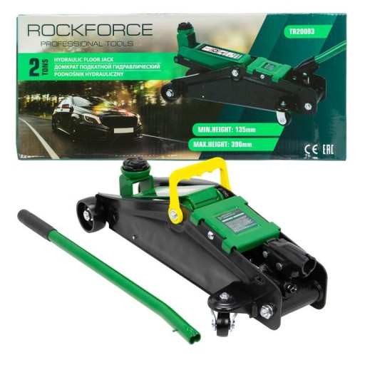 Гідравлічний автомобільний домкрат Jack 2T Frog + Rockforce Rubber WORKSHOP