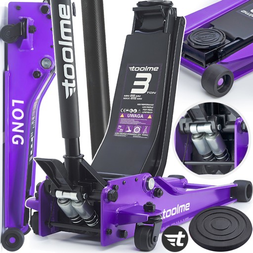 ПРОФЕССИОНАЛЬНЫЙ ДЛИННЫЙ автоподъемник ŻABA 3T НИЗКОПРОФИЛЬНЫЙ Toolme 85> 615