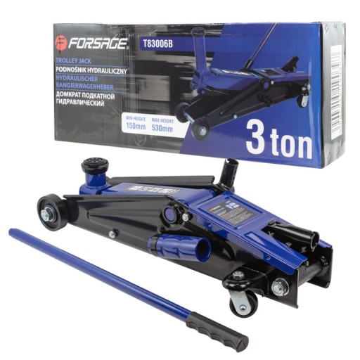 Автопідйомник ŻABA, гідравлічний, майстерня, 3т, домкрат, 150-530 мм