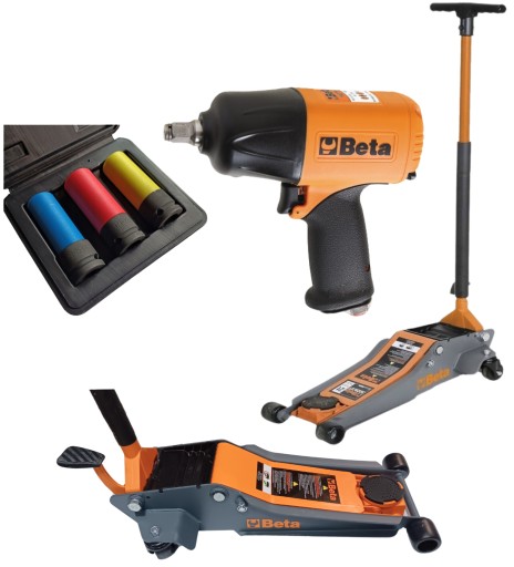 Домкрат-лягушка 3T 3029/2T + ударный гайковерт 1927P + 720LC/C3 Beta