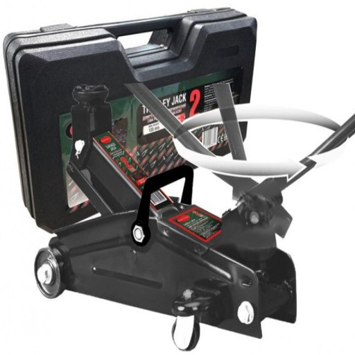 Домкрат гідравлічний домкрат 2Т, жаба, валіза + резина