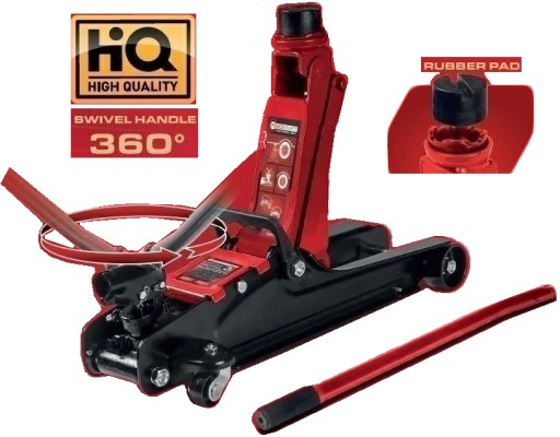 Низкопрофильная крестовина гидроподъемника 3т с вращающейся резиновой ручкой