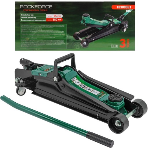 Гидроподъемник крестовины, домкрат низкопрофильный, резина 3Т.