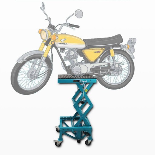 Підйомник ножичний гідравлічний для двигуна Bituxx, вантажопідйомність 135 кг, мобільний