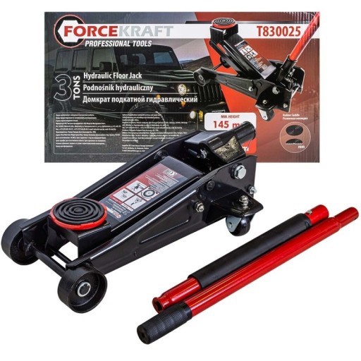 Автопідйомник Жаба 3 т 145 - 465 мм суцільний домкрат ГУМА 3000 кг