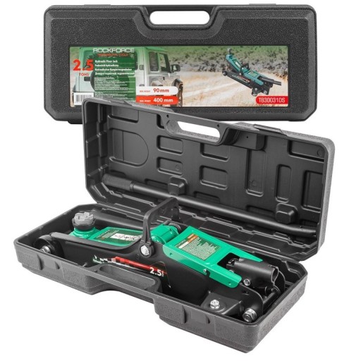 Гідравлічний жабопідйомник 2.5т (h min 90mm, h max 400mm) ручка валізи