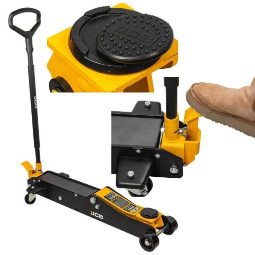 Жаба автомобільний домкрат 3Т + довга гума LONG важкий тип JCB