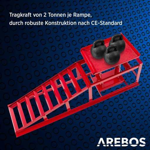 Опора рампы, рампа для автомобилей с подъемником Arebos