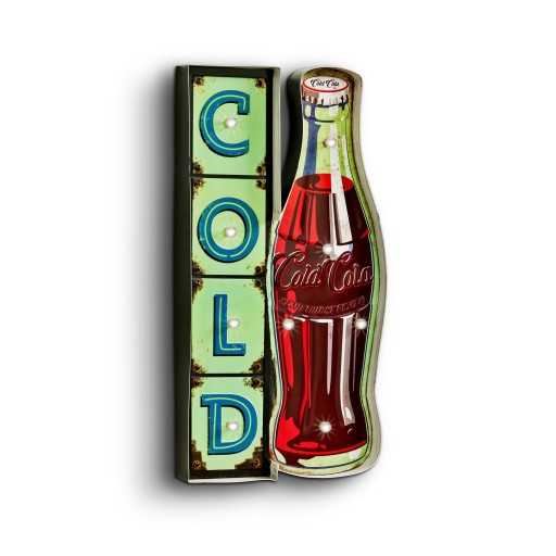 Світловий 3D знак, Cold Bottle LED, COCA COLA, РЕКЛАМА, ЛАМПА