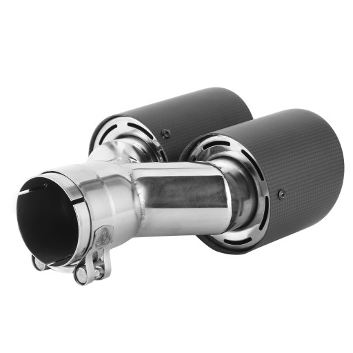 Victool1614200140411 - Подвійна Вихлопна система з вуглецевого волокна, подвійна труба, задня частина