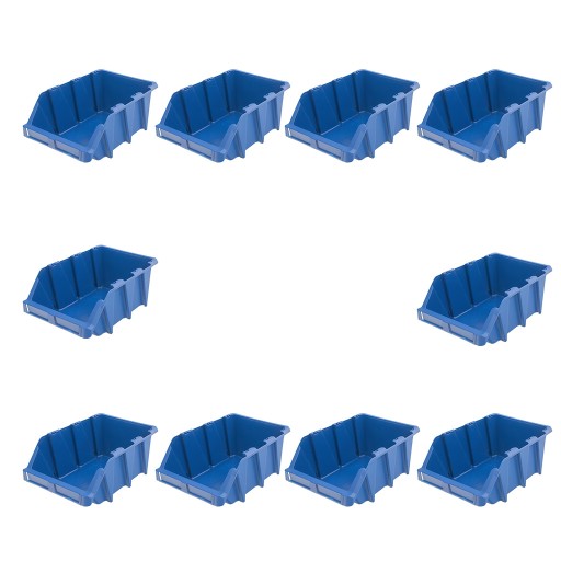 Контейнер ДЛЯ МАСТЕРСКОЙ ЛОТОК НАБОР ДЛЯ ХРАНЕНИЯ 10 ШТ. Пластик 220x355x150