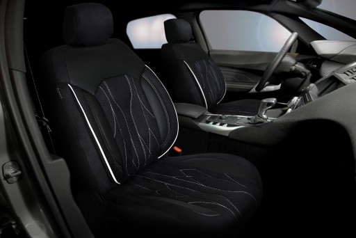 Чехлы на сиденья IsleOfMan белые Chevrolet Captiva Kalos Aveo Cruze Orland