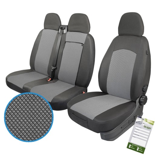 Изготовленные на заказ чехлы на сиденья Fiat Ducato 2006 2007 2008 2009 2010 2011 2012 2013 2014