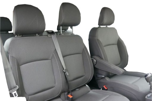 Чехлы RENAULT TRAFIC 3 III с 2018 г. - 6 PEOPLE BRYGADOWKA