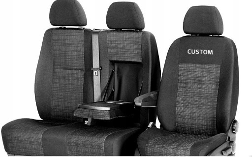 Чохли на сидіння на замовлення FORD TRANSIT CUSTOM З 2012 по 2024 р.в