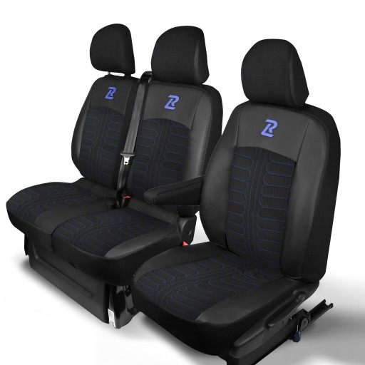 Чохли на сидіння TORNADO TRAFIC 3 VIVARO B TALENTO 1+2 Чорно-сині