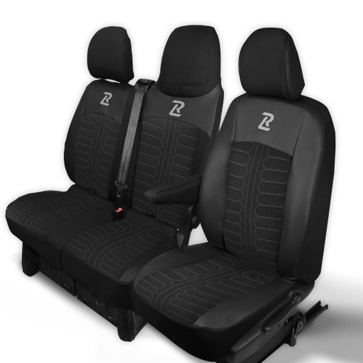 Чохли на сидіння TORNADO TRAFIC 3 VIVARO B TALENTO 1+2 Чорно-сірий
