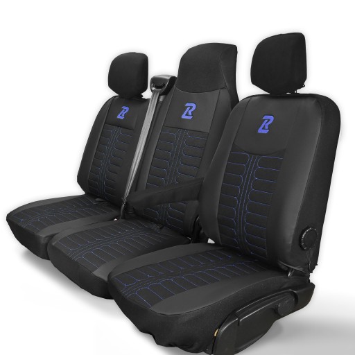 Чехлы на сиденья Renault Master 3 Opel Movano B NV400 1+2 синие
